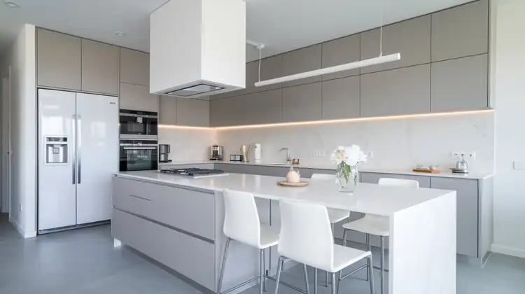 L-Shaped Modular Kitchen Design